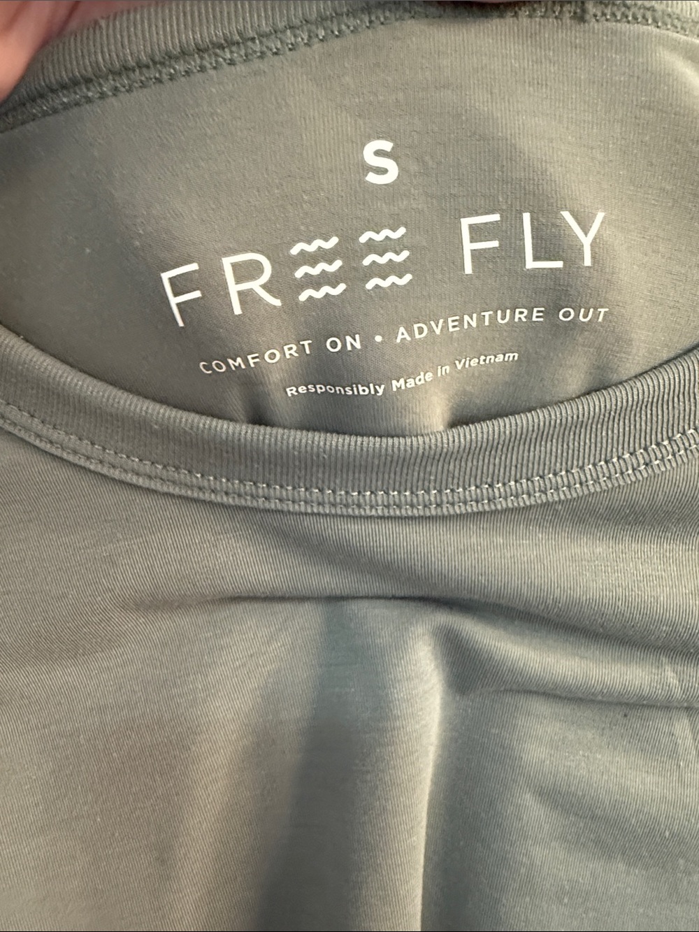 Free Fly Apparel Sage Green Short Sleeve Crew Tee - Picture 2 of 6